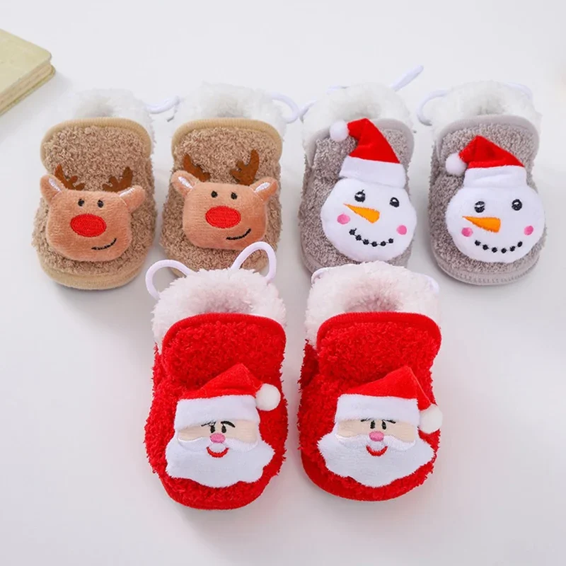 Suefunskry Baby Christmas Crib Shoes, Santa Claus Snowman Elk Soft Sole Non-Slip Walking Shoes Flats Toddler Winter Shoes
Suefunskry Baby Christmas Crib Shoes, Santa Claus Snowman Elk Soft Sole Non-Slip Walking Shoes Flats Toddler Winter Shoes