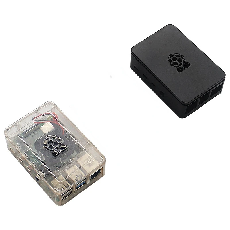 For Raspberry Pi 4 Case Plastic Black White Transparent Box Protection Shell with Cooling Fan for Raspberry Pi 4 Model B
For Raspberry Pi 4 Case Plastic Black White Transparent Box Protection Shell with Cooling Fan for Raspberry Pi 4 Model B
