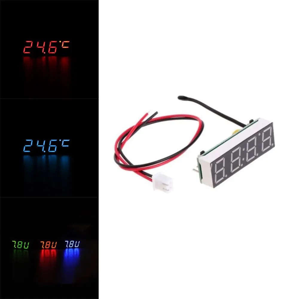 Motorcycle Mini Watch Voltmeter Digital Timer Thermometer LED Display Car Electric Clock
Motorcycle Mini Watch Voltmeter Digital Timer Thermometer LED Display Car Electric Clock