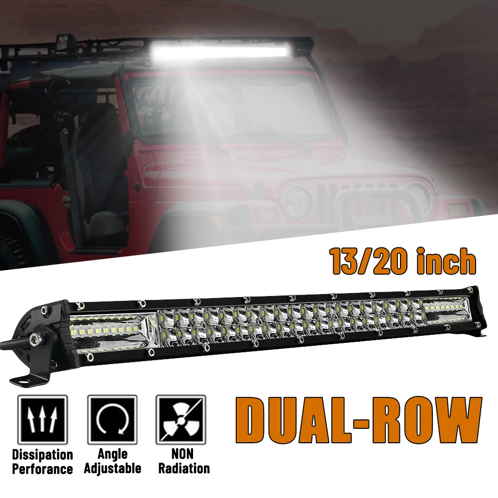 Brand New High Quality 13" 20" Ultra Slim LED Light Bar Dual Row Spot Flood Combo Fog offroad Light
Brand New High Quality 13" 20" Ultra Slim LED Light Bar Dual Row Spot Flood Combo Fog offroad Light