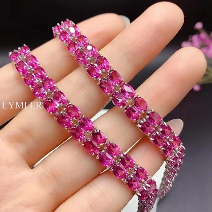 2022 New Natural Red Topaz Bracelet, Simple and Beautiful, 925 Sterling Silver Colorless
2022 New Natural Red Topaz Bracelet, Simple and Beautiful, 925 Sterling Silver Colorless