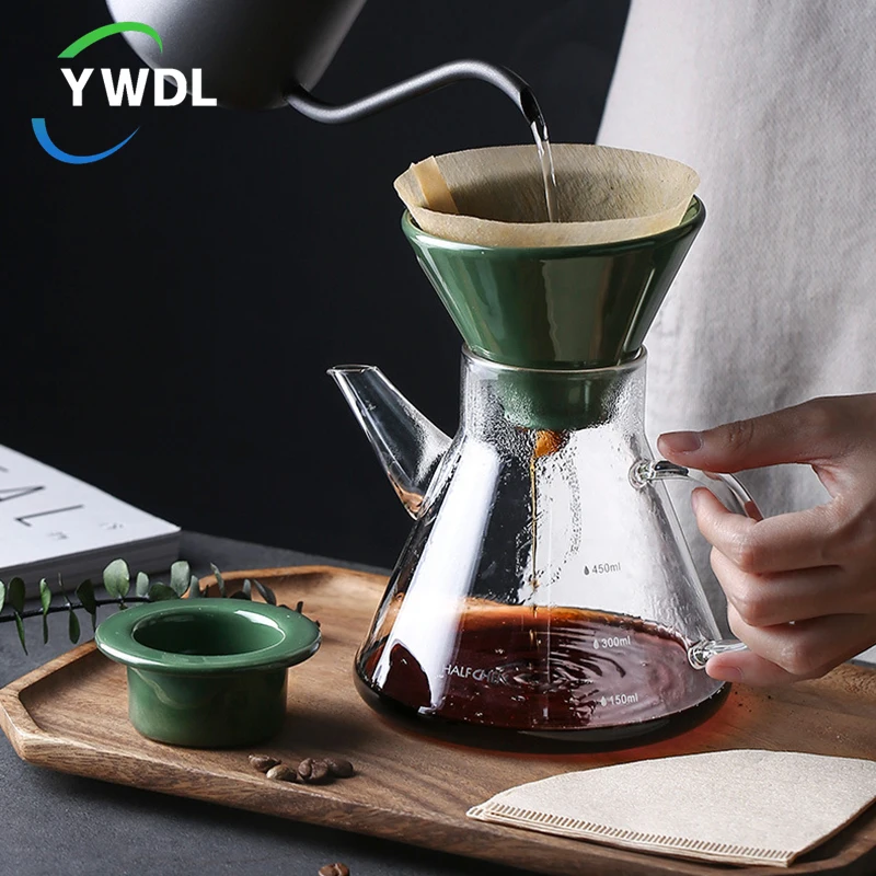 650ml Hand Brewed Coffee Pot Set Home Drip Sharing Pot With Filter Cup Coffee Brewer Appliance 4pcs/set
650ml Hand Brewed Coffee Pot Set Home Drip Sharing Pot With Filter Cup Coffee Brewer Appliance 4pcs/set