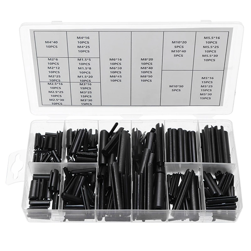 315PCS Boxed Split Pin Cylindrical Pin Hollow Locating Pin Shaft Black Carbon Steel Elastic Spring Pin
315PCS Boxed Split Pin Cylindrical Pin Hollow Locating Pin Shaft Black Carbon Steel Elastic Spring Pin