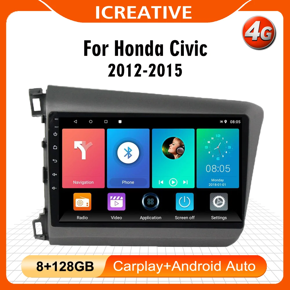 For Honda Civic 2012-2015 Android 4G Carplay Car Radio Multimedia Video Player Navigation GPS 2 din autoradio Head Unit
For Honda Civic 2012-2015 Android 4G Carplay Car Radio Multimedia Video Player Navigation GPS 2 din autoradio Head Unit