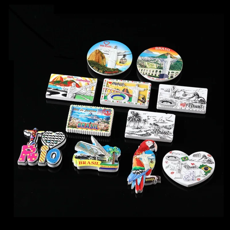 Kitchen Accessories Decoration Home Brazil Tourist Fridge Magnet Resin Rio DE janeiro Attractions Souvenir cute Magnetic Sticker
Kitchen Accessories Decoration Home Brazil Tourist Fridge Magnet Resin Rio DE janeiro Attractions Souvenir cute Magnetic Sticker