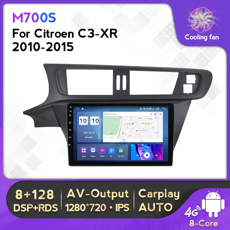 8 Cores Android 11 8G+128G Car GPS Radio Multimedia RDS DSP IPS 5GHz WI-FI For Citroen C3-XR 2010-2015 Built-in Carplay Auto
8 Cores Android 11 8G+128G Car GPS Radio Multimedia RDS DSP IPS 5GHz WI-FI For Citroen C3-XR 2010-2015 Built-in Carplay Auto