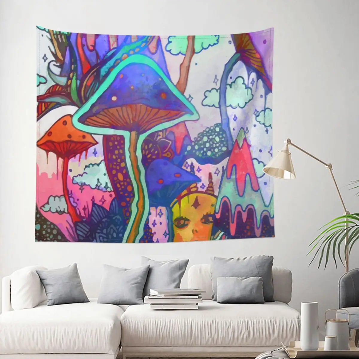 Tapestry World Of Dreams Mushroom Psychedelic Trippy Decor Wall Room Home Decoration Hanging Bedroom Kawaii Cartom Style
Tapestry World Of Dreams Mushroom Psychedelic Trippy Decor Wall Room Home Decoration Hanging Bedroom Kawaii Cartom Style