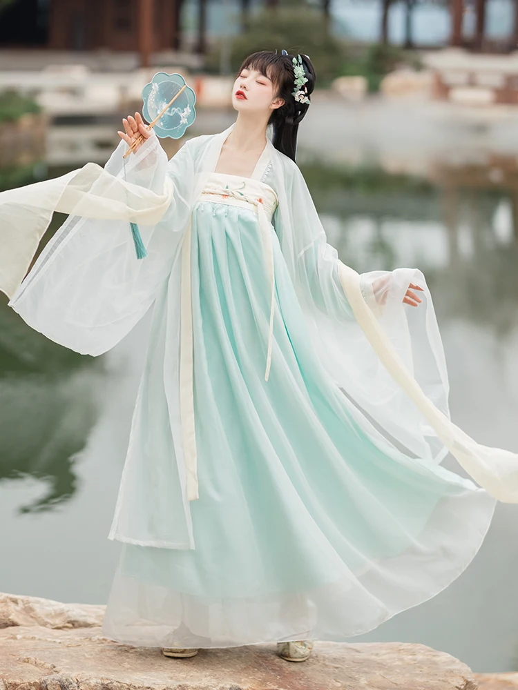 Traditional Ancient Hanfu Dance Costume Female Folk Princess Hanfu Dress Oriental Han Dyansty Cosplay Dress Fairy Dancewear
Traditional Ancient Hanfu Dance Costume Female Folk Princess Hanfu Dress Oriental Han Dyansty Cosplay Dress Fairy Dancewear