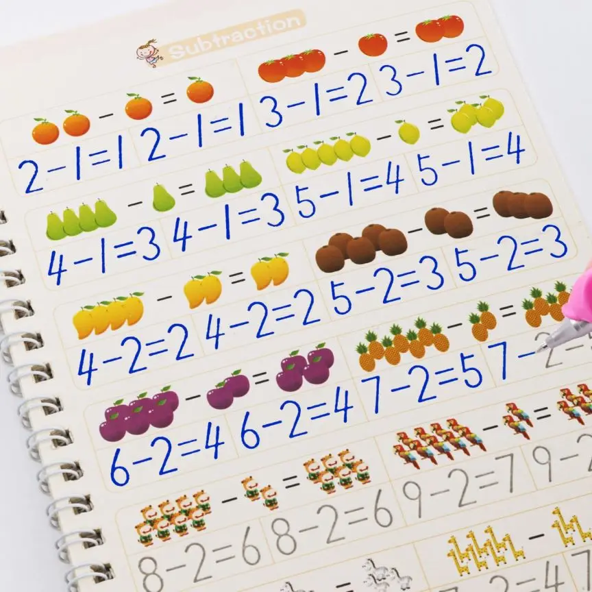 Children Educational 3D Exercise Book Reusable Copybook For Calligraphy Digital Learning Arithmetic Math Writing Books For Kids
Children Educational 3D Exercise Book Reusable Copybook For Calligraphy Digital Learning Arithmetic Math Writing Books For Kids