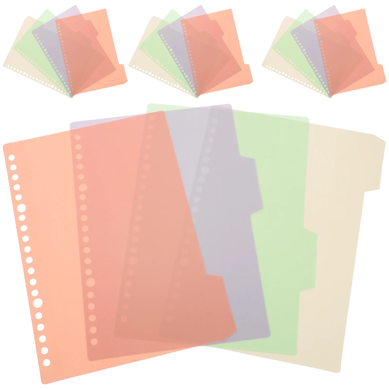 

10 Sets Index Tab Binder Supplies Colored Page Markers Plastic Tags Dividers Notepad Notebook Classified Labels Colorful Clips