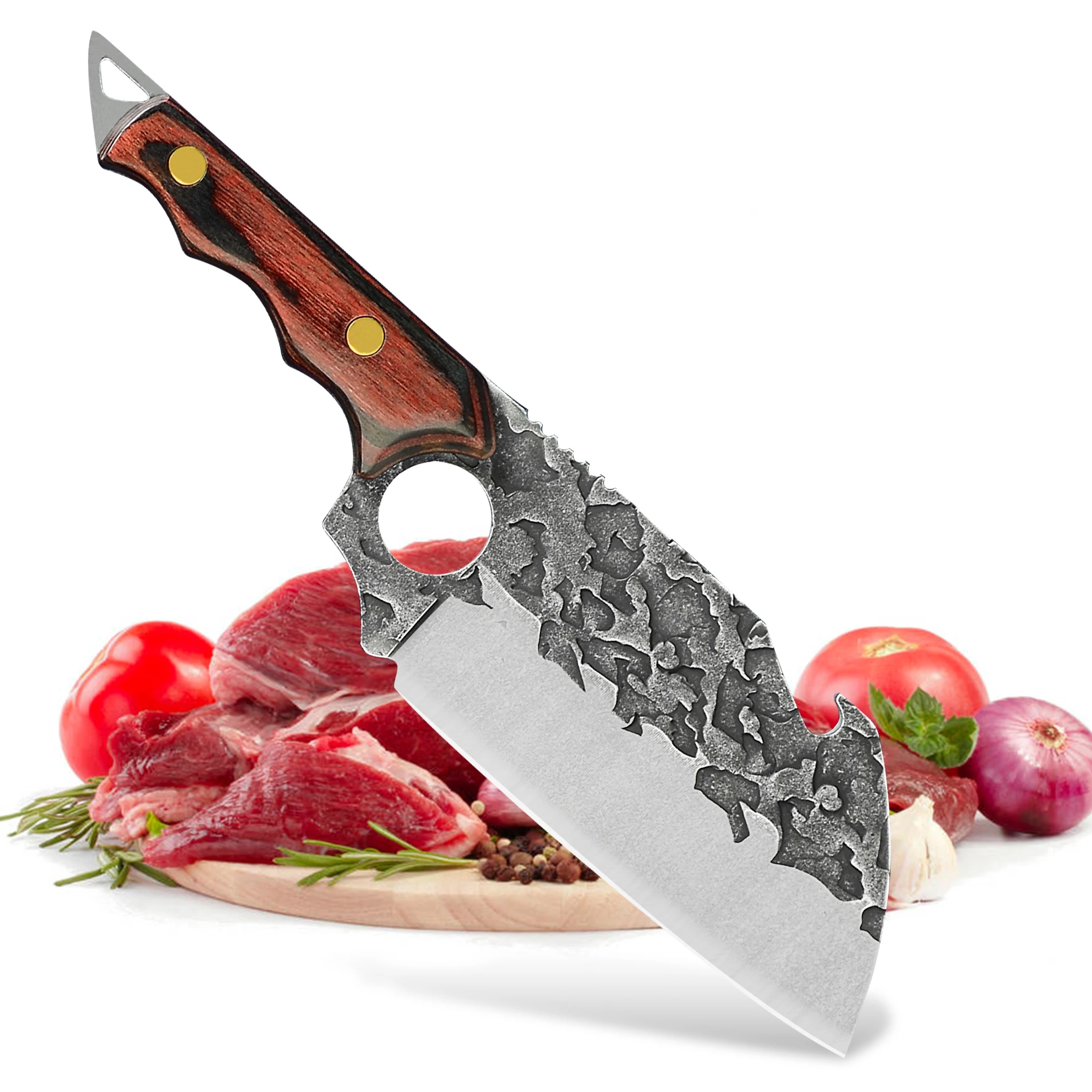 Sowoll 6.5 Inch Kitchen Knife Full Tang Wood Handle Vegetable Cutter Knife Kitchen Utensil Stainless Steel Meat Slicing Tool New
Sowoll 6.5 Inch Kitchen Knife Full Tang Wood Handle Vegetable Cutter Knife Kitchen Utensil Stainless Steel Meat Slicing Tool New