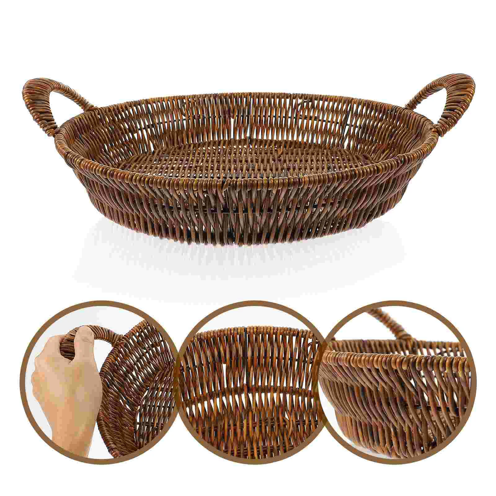 Basket Tray Rattan Serving Bread Woven Wicker Round Egg Storage Holder Shelf Baskets Fruit Organizer Hand Paper Seagrass Toilet
Basket Tray Rattan Serving Bread Woven Wicker Round Egg Storage Holder Shelf Baskets Fruit Organizer Hand Paper Seagrass Toilet