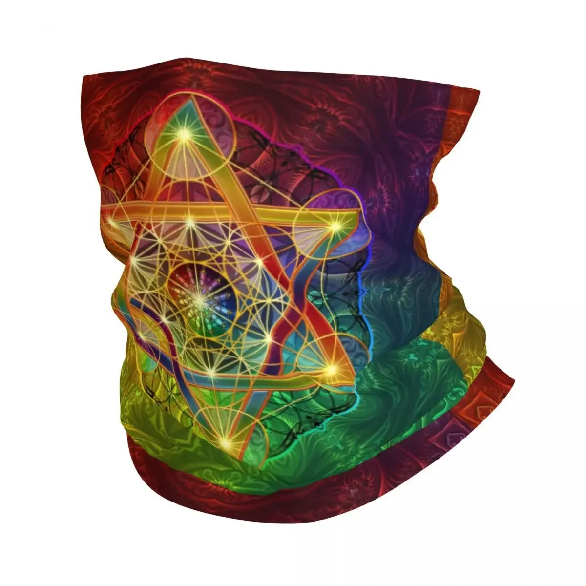Metatron's Cube With Merkabah Flower Of Life Bandana Neck Gaiter for Hiking Hunting Wrap Scarf Sacred Geometry Balaclava Warmer
Metatron's Cube With Merkabah Flower Of Life Bandana Neck Gaiter for Hiking Hunting Wrap Scarf Sacred Geometry Balaclava Warmer