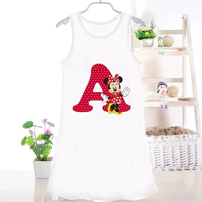 Minnie Mouse Cartoon Letter Baby Girls Kids Dresses For Girls Summer Disney Princesses White 4T 5T 6T 7T 8T 9T Size Girl Dresses 
Minnie Mouse Cartoon Letter Baby Girls Kids Dresses For Girls Summer Disney Princesses White 4T 5T 6T 7T 8T 9T Size Girl Dresses