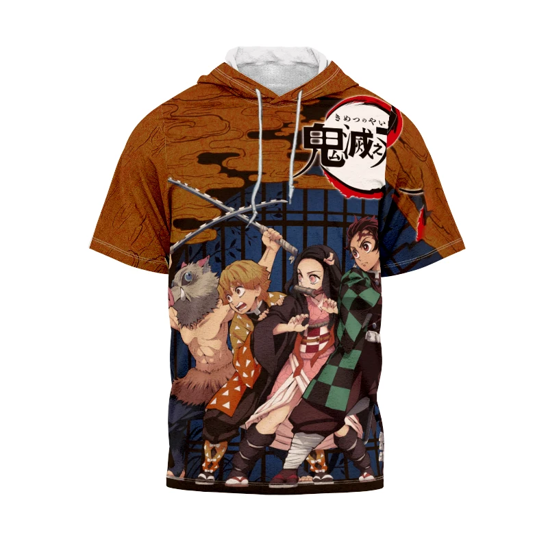 Ghost Slayer 2022 New Summer Design Men's Hooded T-shirt Short Sleeve Fashion Print Street Harajuku Casual Pullover Oversized
Ghost Slayer 2022 New Summer Design Men's Hooded T-shirt Short Sleeve Fashion Print Street Harajuku Casual Pullover Oversized