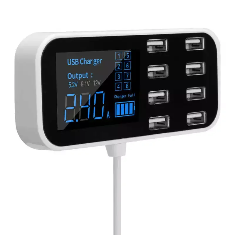 2022 Multi-Port Fast USB Charger Car Lighter Charging Station Hub with LCD Display Ultra-thin USB Car Charger
2022 Multi-Port Fast USB Charger Car Lighter Charging Station Hub with LCD Display Ultra-thin USB Car Charger