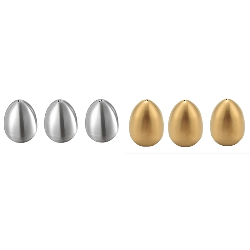 3Pcs Stainless Steel Pepper Shaker Egg Shaped Salt Shaker Set Seasoning Bottle Shaker Kitchen Tool ,Silver
3Pcs Stainless Steel Pepper Shaker Egg Shaped Salt Shaker Set Seasoning Bottle Shaker Kitchen Tool ,Silver