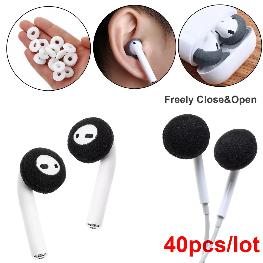 40PCS Anti Slip Sponge Earpad For Airpods Earpods Replacement Soft Earphone Foam Cover Sponge Ear Pad Case
40PCS Anti Slip Sponge Earpad For Airpods Earpods Replacement Soft Earphone Foam Cover Sponge Ear Pad Case