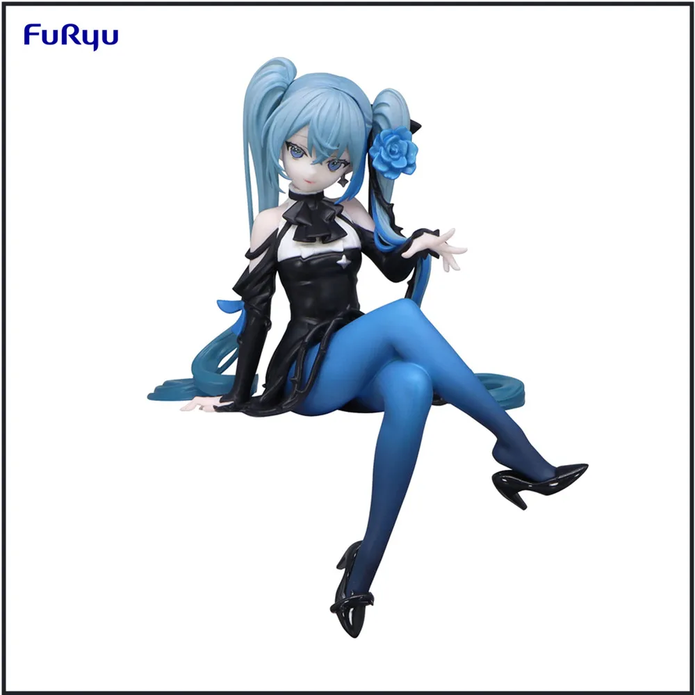 В наличии оригинальная аниме Hatsune Miku фигурка с лапшой-синей розой Vocaloid подарки