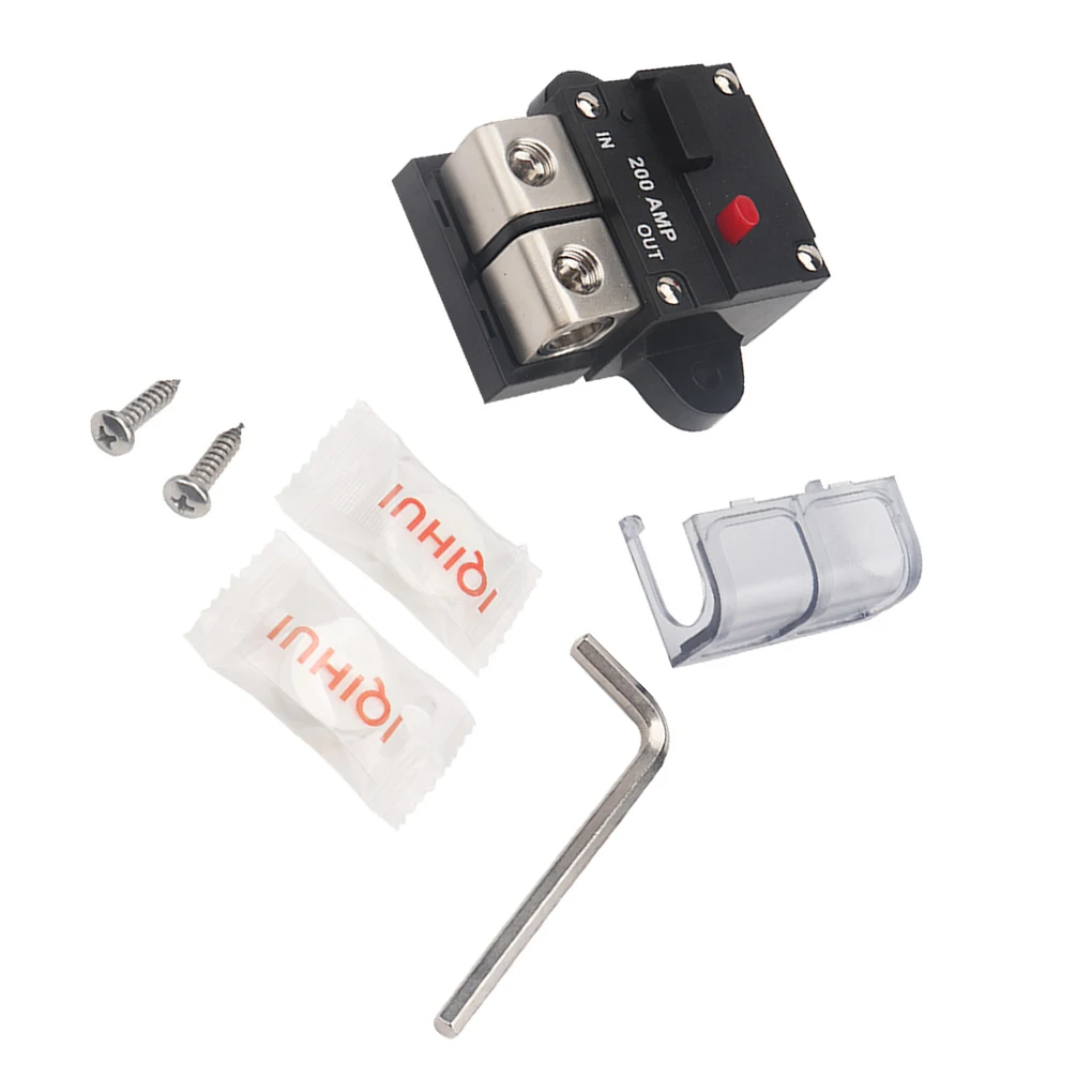 200A DC12-24V Аудио встроенный автоматический выключатель держатель предохранителя инвертор Авто Автокемпер Ремонт Запасные части 
200A DC12-24V Аудио встроенный автоматический выключатель держатель предохранителя инвертор Авто Автокемпер Ремонт Запасные части