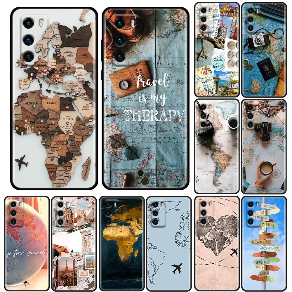 World Map Travel Phone Case for Huawei P10 Lite P20 P30 P40 Lite P50 Pro Plus P Smart Z Case Soft Silicone Cover
World Map Travel Phone Case for Huawei P10 Lite P20 P30 P40 Lite P50 Pro Plus P Smart Z Case Soft Silicone Cover