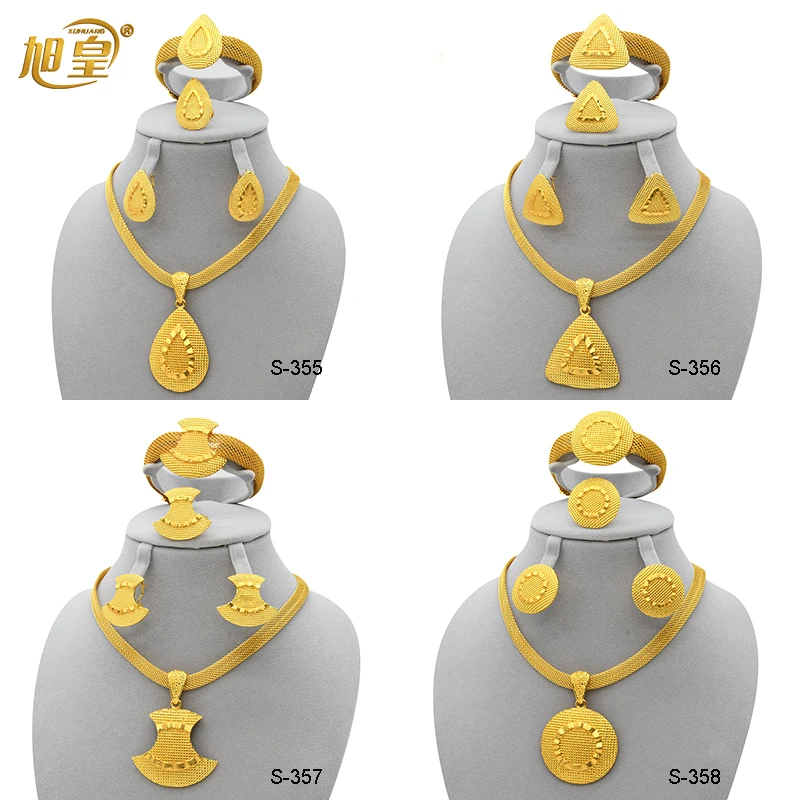 XUHUANG Dubai Gold Plated Necklace Pendant Bracelet Set Nigerian Bridal Wedding Accessories Ethiopian African 2022 Jewelry Gifts
XUHUANG Dubai Gold Plated Necklace Pendant Bracelet Set Nigerian Bridal Wedding Accessories Ethiopian African 2022 Jewelry Gifts