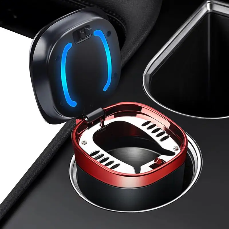 Ashtray With Lid Portable Ashtray With LED Blue Light High Flame Retardant Auto Ashtray Mini Car Trash Can Portable Lid For Car
Ashtray With Lid Portable Ashtray With LED Blue Light High Flame Retardant Auto Ashtray Mini Car Trash Can Portable Lid For Car
