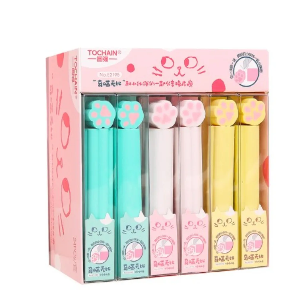 PVC Cartoon Cat Paw Erasers Portable Soft Wipe Clean Pencil Rubber Erasers Pencil Erasers Student
PVC Cartoon Cat Paw Erasers Portable Soft Wipe Clean Pencil Rubber Erasers Pencil Erasers Student