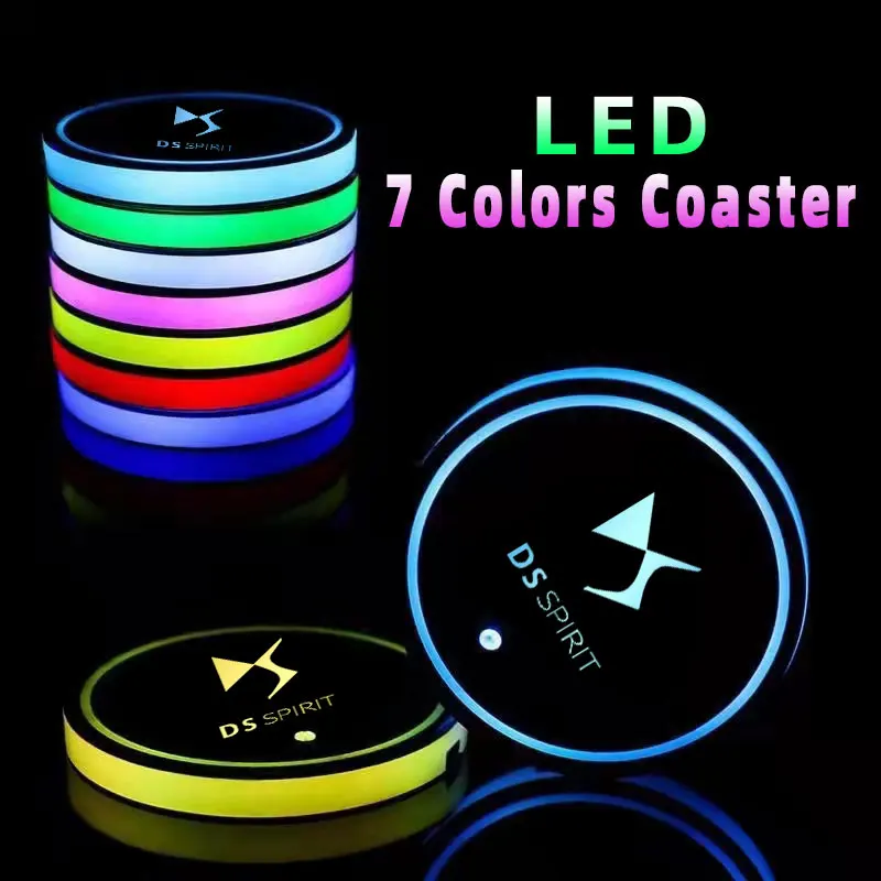 Car Logo Led Atmosphere Light 7 Colorful Cup Luminous Coaster Holder For DS 5 5LS 4 4S 6 7 9 Auto Accessories
Car Logo Led Atmosphere Light 7 Colorful Cup Luminous Coaster Holder For DS 5 5LS 4 4S 6 7 9 Auto Accessories