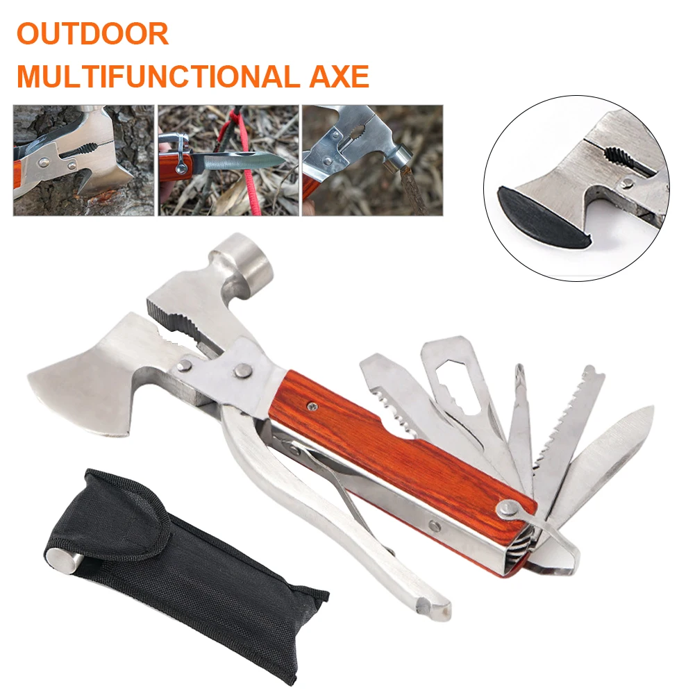9 in 1 Multitool Camping Accessories Survival Tool with Knife Hammer Saw Screwdriver for Outdoor Hunting Hiking Camping Tools
9 in 1 Multitool Camping Accessories Survival Tool with Knife Hammer Saw Screwdriver for Outdoor Hunting Hiking Camping Tools