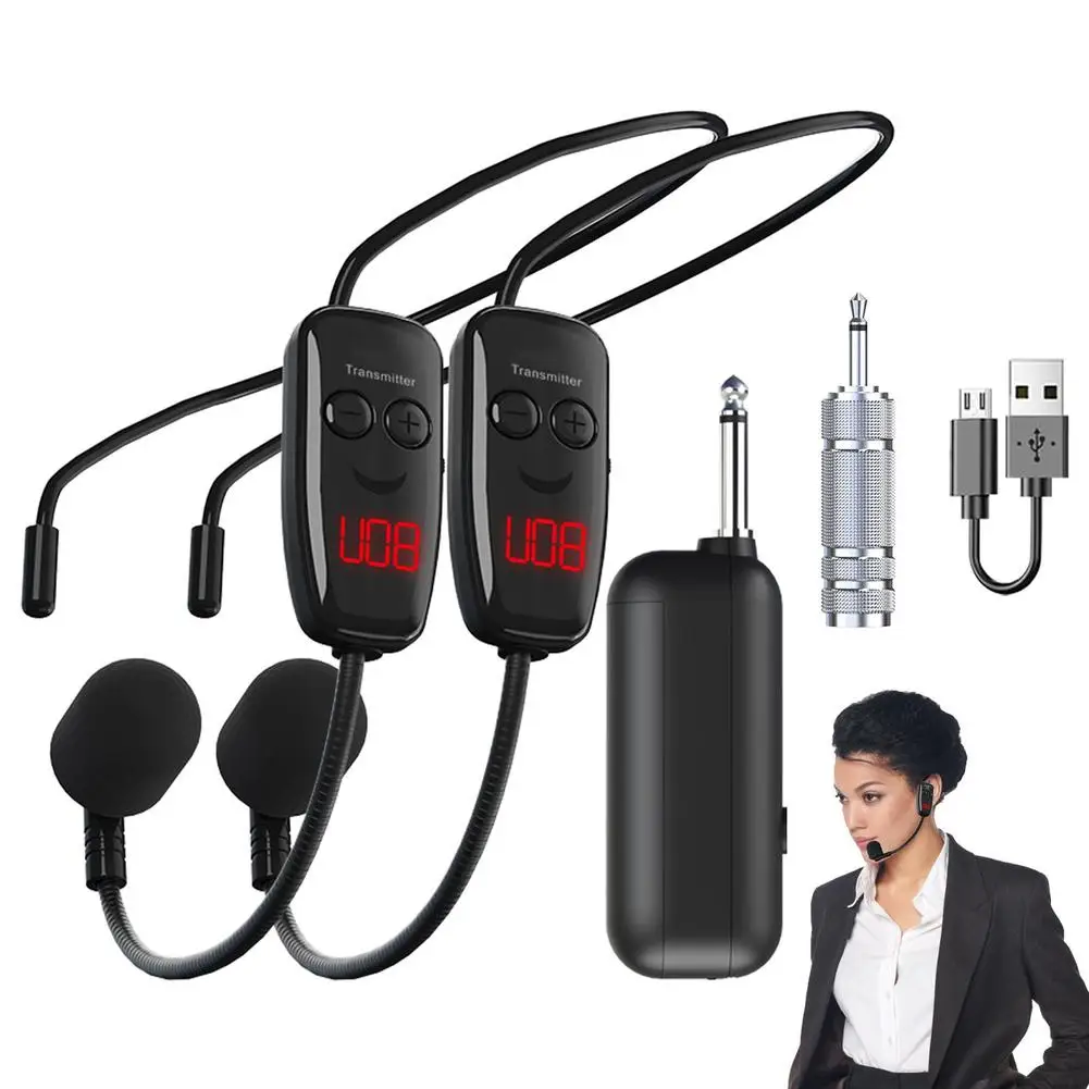 Uhf Wireless Microphone Amplifier Teacher Teaching Aids Outdoor Performance Training Head-mounted Mic Audio
Uhf Wireless Microphone Amplifier Teacher Teaching Aids Outdoor Performance Training Head-mounted Mic Audio
