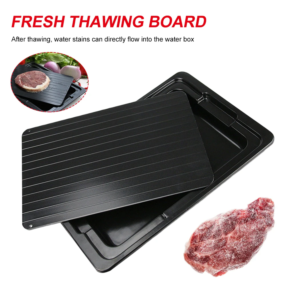 1 Set Fast Defrosting Tray With Water Container Frozen Meat Defrost Food Thawing Plate Board Kitchen Gadget Accessories
1 Set Fast Defrosting Tray With Water Container Frozen Meat Defrost Food Thawing Plate Board Kitchen Gadget Accessories