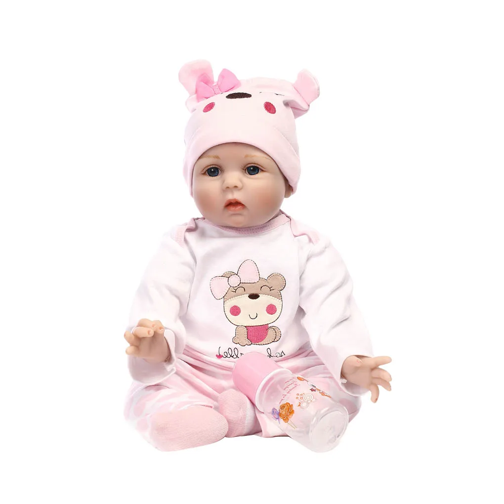 Newborn Baby Doll Set Adorable Young Kids Toy Small Silicone Toddler Toy Playing Prop with Clothes Milk Bottle
Newborn Baby Doll Set Adorable Young Kids Toy Small Silicone Toddler Toy Playing Prop with Clothes Milk Bottle