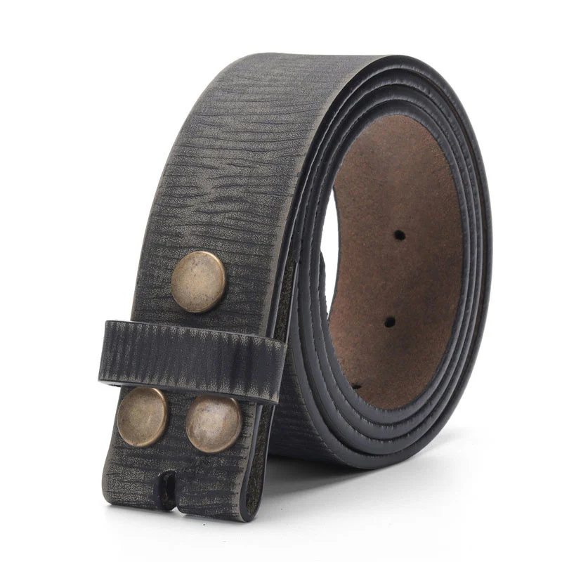 

Vintae Belt Witout Buckle For Men 100% enuine Leater Belt For Jeans 3.8 CM Widt Cowskin Strap Wit One Layer Leater
