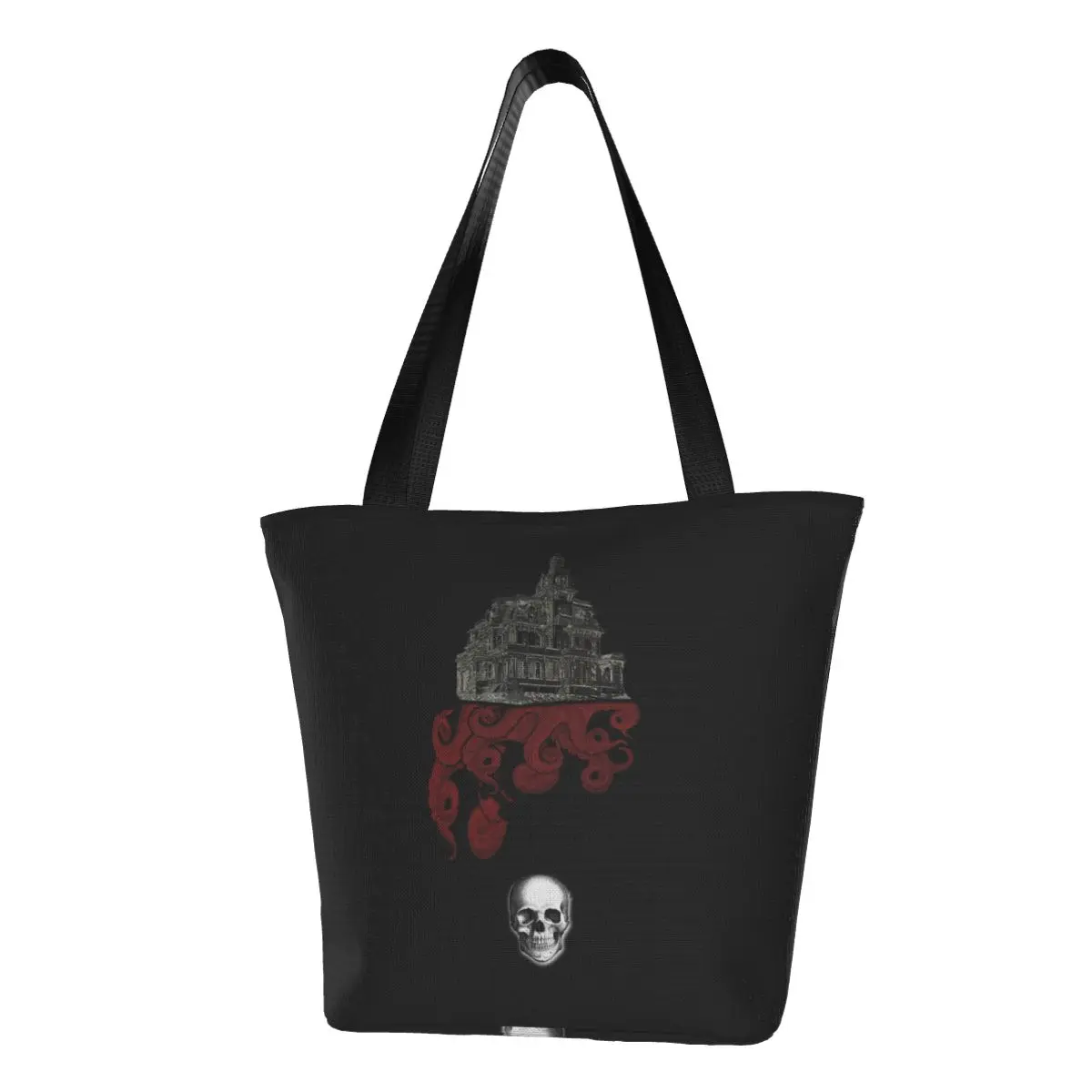 House Of Madness Shopper Bag Horror Skull Tentacles Beach Handbags Women Print Shoulder Bag Fashion Polyester Tote Bag
House Of Madness Shopper Bag Horror Skull Tentacles Beach Handbags Women Print Shoulder Bag Fashion Polyester Tote Bag