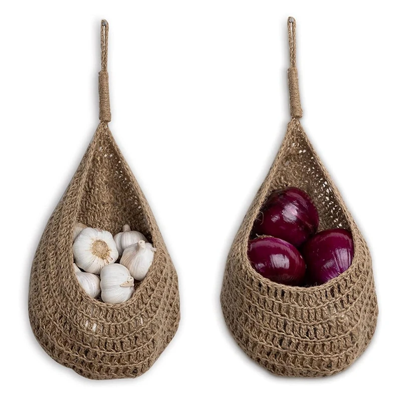 Twine Onion Basket Hanging For Pantry, Potato Garlic Onion Pantry Storage Baskets, Boho Wall Baskets 4Pcs
Twine Onion Basket Hanging For Pantry, Potato Garlic Onion Pantry Storage Baskets, Boho Wall Baskets 4Pcs