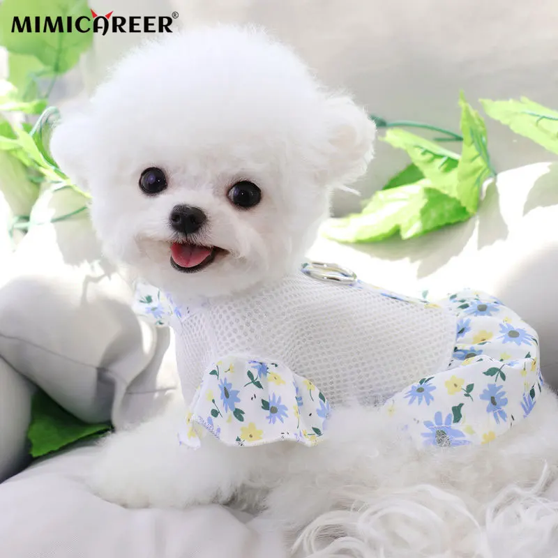 Dog Dress Summer thin Daisy Floral Mesh Princess Dress Small Dog Cat Pet Harness Vest with Traction Rope Cat Dogs Clothes
Dog Dress Summer thin Daisy Floral Mesh Princess Dress Small Dog Cat Pet Harness Vest with Traction Rope Cat Dogs Clothes