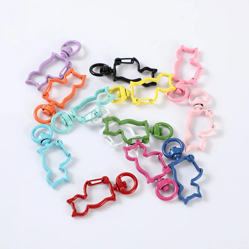 10pcs Colored Cat Buckle Keychain Lobster Clasp Hooks Keyrings DIY Key Ring Key Chain PendantJewelry Accessories Wholesale
10pcs Colored Cat Buckle Keychain Lobster Clasp Hooks Keyrings DIY Key Ring Key Chain PendantJewelry Accessories Wholesale