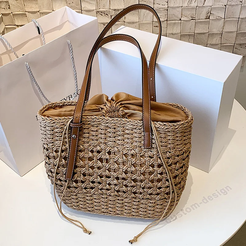Large Hand-woven Round Women's Shoulder Handbag 2022 New Summer Straw Beach Kawaii Tote Bag Travel Shopper Weaving Shopping Bags
Large Hand-woven Round Women's Shoulder Handbag 2022 New Summer Straw Beach Kawaii Tote Bag Travel Shopper Weaving Shopping Bags