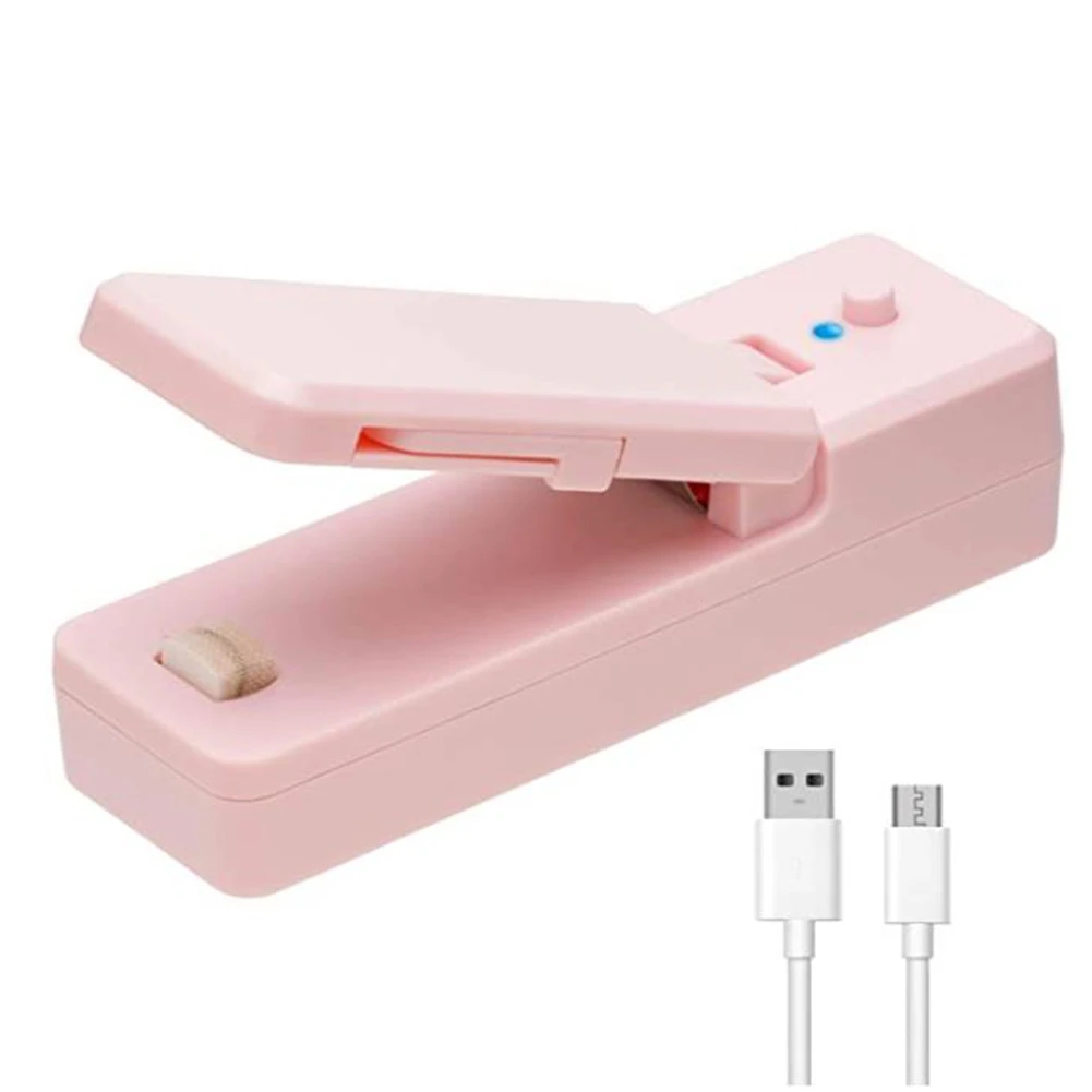 Mini Bag Sealer-2In1 Portable Rechargeable Handheld Vacuum Heat Sealers &Cutter for Plastic Bag Storage Food 1Pcs Pink
Mini Bag Sealer-2In1 Portable Rechargeable Handheld Vacuum Heat Sealers &Cutter for Plastic Bag Storage Food 1Pcs Pink
