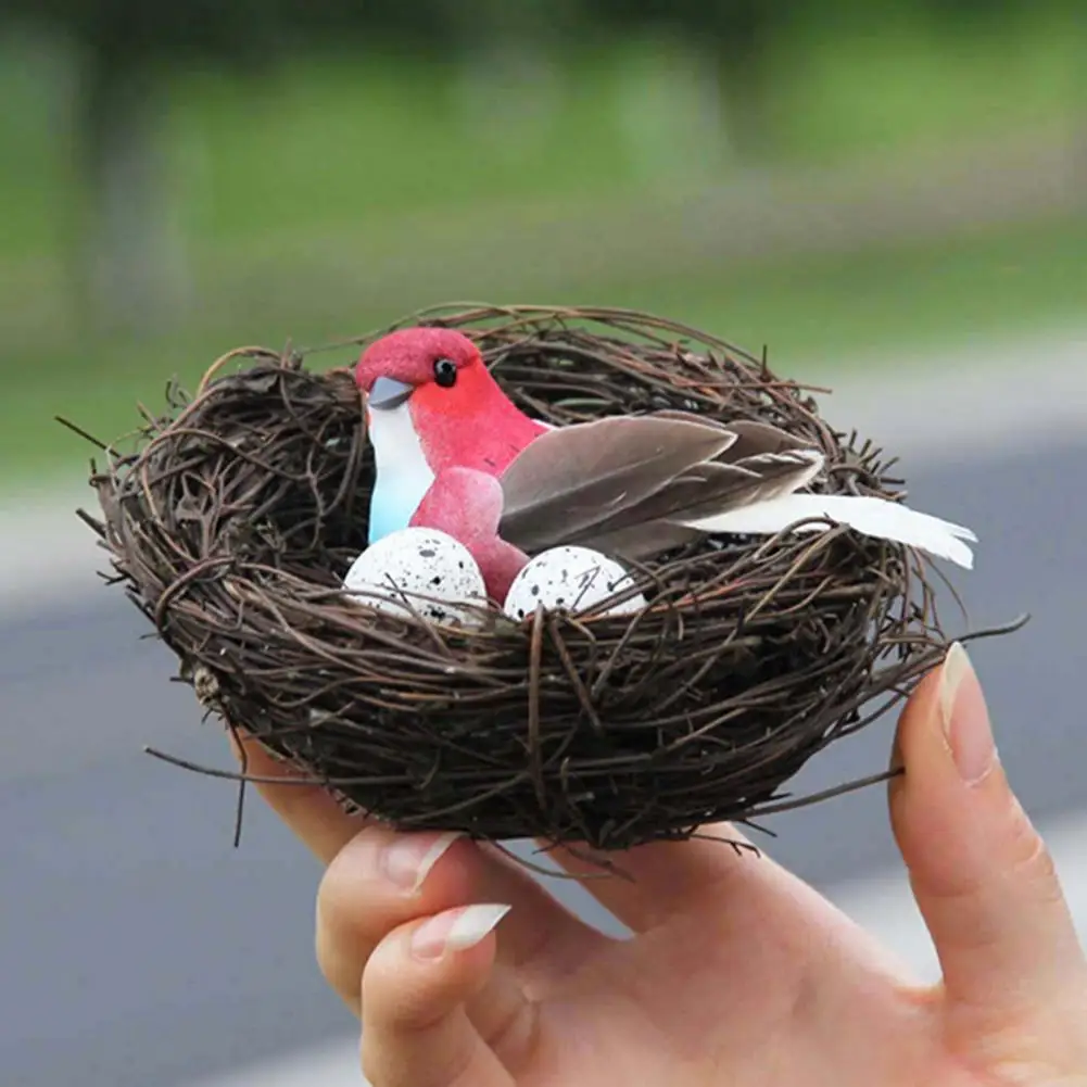 Simulation Foam Bird Stereo Embedded Eyes Vivid Artificial Foam Feather Bird Nest Set Attractive Artificial Bird for Garden
Simulation Foam Bird Stereo Embedded Eyes Vivid Artificial Foam Feather Bird Nest Set Attractive Artificial Bird for Garden