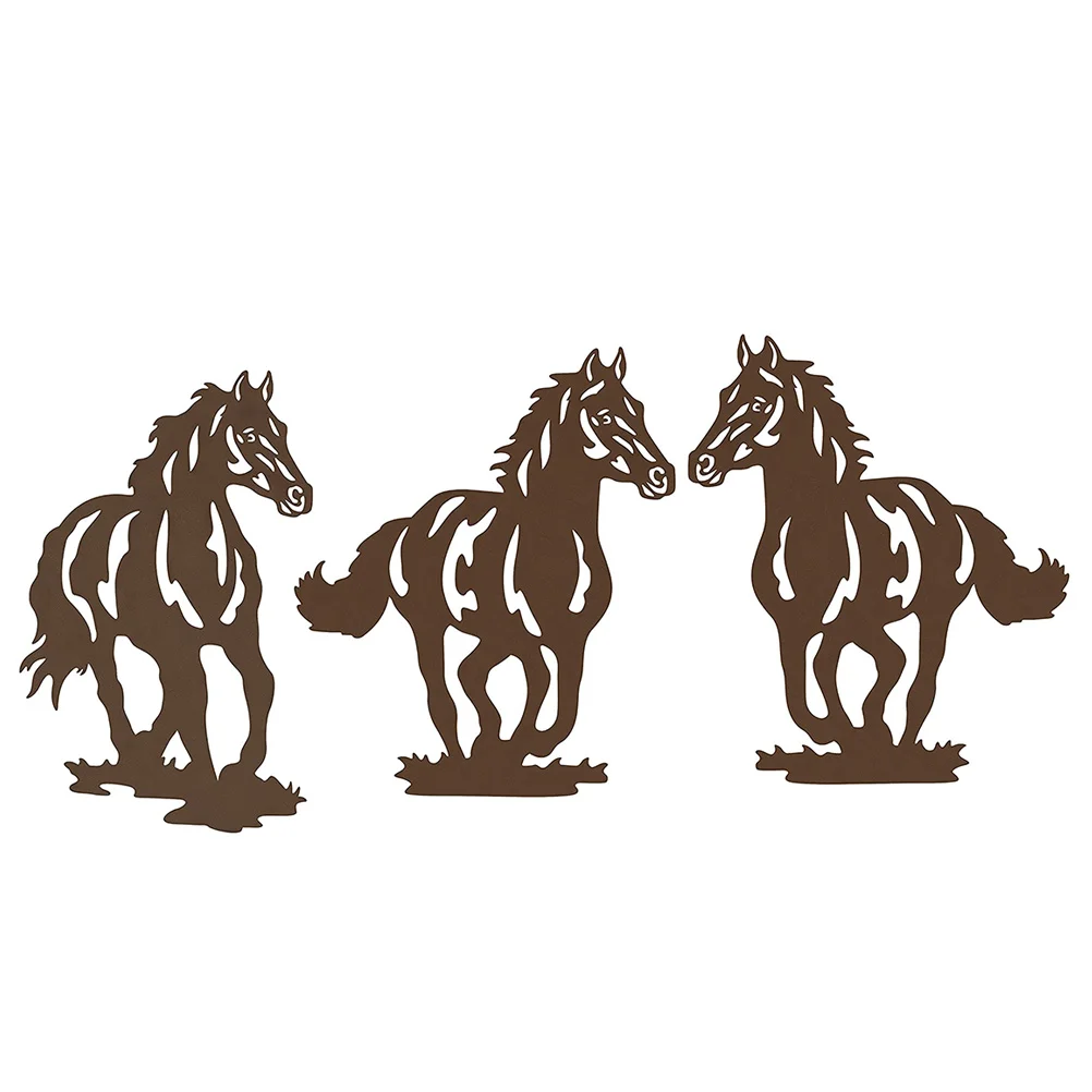 3Pcs Indoor Wall Hanging Ornament Wall-Mounted Artistic Craft Hollow Horse Decor
3Pcs Indoor Wall Hanging Ornament Wall-Mounted Artistic Craft Hollow Horse Decor