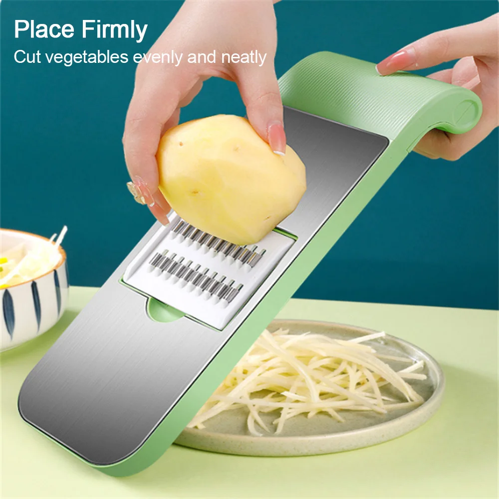 Green Vegetable Cutter Potato Slicer Carrot Cutter Vegetable Fruit Cheese Grater Kitchen Vegetable Cutting Tools for Cooking
Green Vegetable Cutter Potato Slicer Carrot Cutter Vegetable Fruit Cheese Grater Kitchen Vegetable Cutting Tools for Cooking
