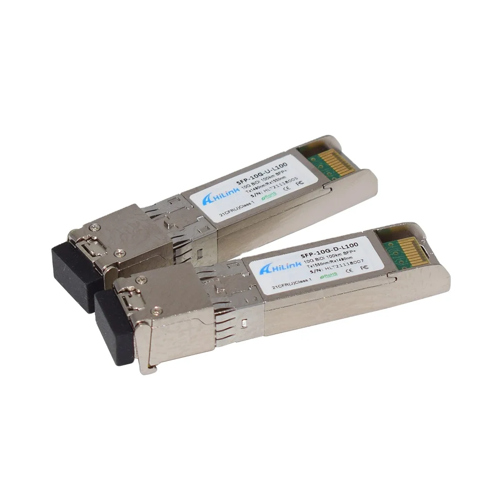 10G BIDI 1490/1550nm 100km SFP+ LC Single Fiber 10G Bidirectional Fiber Optic Transceiver
10G BIDI 1490/1550nm 100km SFP+ LC Single Fiber 10G Bidirectional Fiber Optic Transceiver