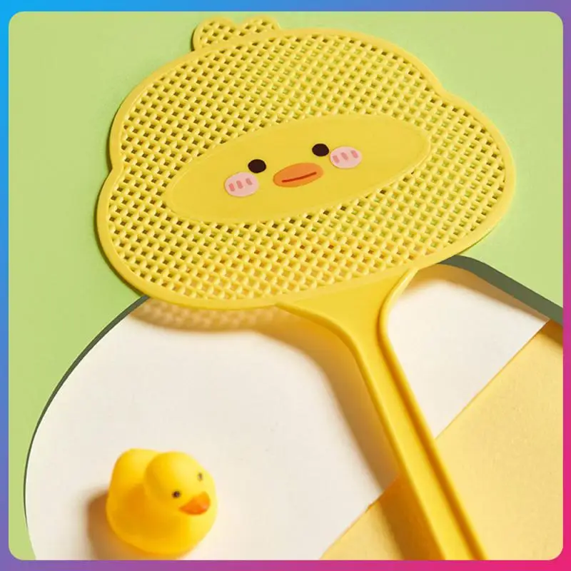 Household Fly Swatters Cute Cartoon Little Mango Yellow Duck Styling Design Lengthened Handle Thickened PE Mosquito Swatter
Household Fly Swatters Cute Cartoon Little Mango Yellow Duck Styling Design Lengthened Handle Thickened PE Mosquito Swatter