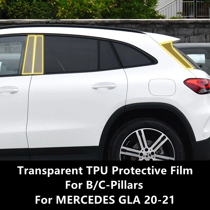 For MERCEDES GLA 20-21 X156 B/C-Pillars Transparent TPU Protective Film Anti-scratch Repair Film Accessories Refit
For MERCEDES GLA 20-21 X156 B/C-Pillars Transparent TPU Protective Film Anti-scratch Repair Film Accessories Refit