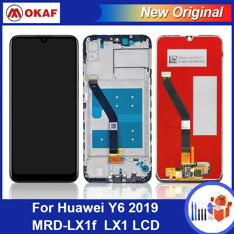 OKANFU Новый ЖК-дисплей для Huawei Y6 2019, ЖК-дисплей, сенсорный экран для Huawei Y6 Prime 2019, ЖК-дисплей для телефона LX1, LX2, LX3, L21, L22, Y6 Pro 2019
OKANFU Новый ЖК-дисплей для Huawei Y6 2019, ЖК-дисплей, сенсорный экран для Huawei Y6 Prime 2019, ЖК-дисплей для телефона LX1, LX2, LX3, L21, L22, Y6 Pro 2019
