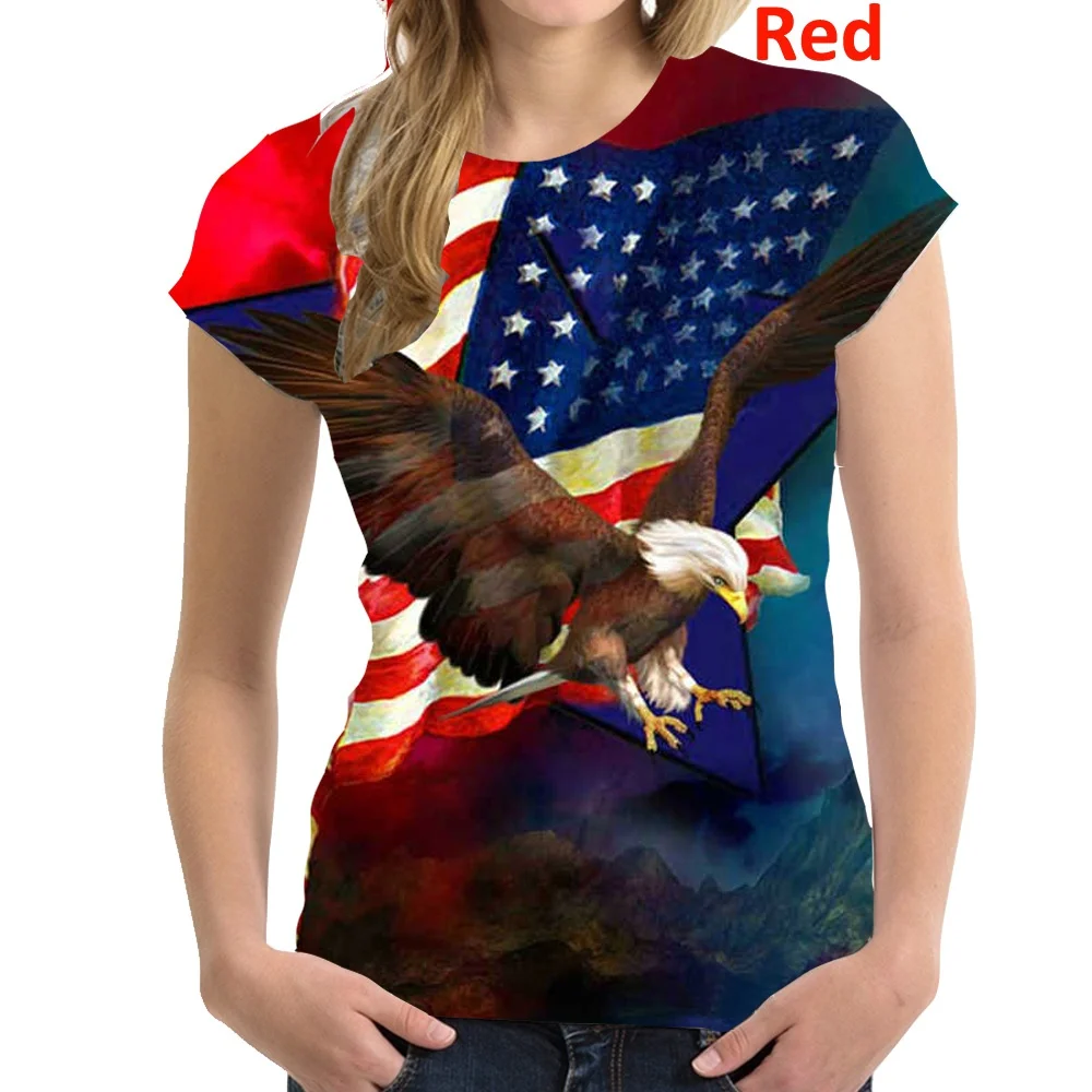 Summer New Fashion Women's Eagle Printed Short Sleeve O-neck Top T Shirt Casual Loose Plus Size Shirt
Summer New Fashion Women's Eagle Printed Short Sleeve O-neck Top T Shirt Casual Loose Plus Size Shirt