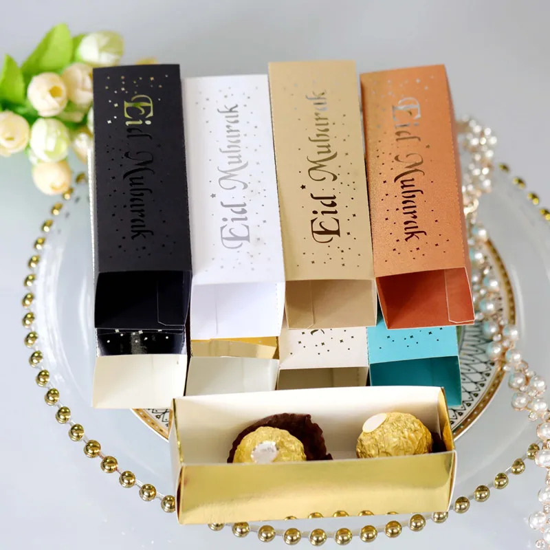 5pcs Newest Eid Mubarak Paper Candy Dragee Gift Boxes Happy Ramadan Mubarak Decoration Muslim Hijab Festival Packaging Party
5pcs Newest Eid Mubarak Paper Candy Dragee Gift Boxes Happy Ramadan Mubarak Decoration Muslim Hijab Festival Packaging Party