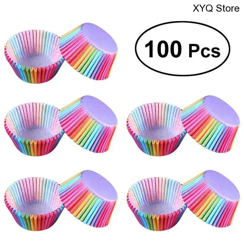 Kitchen Baking 100 Pcs Rainbow Paper Cake Cup Cupcake Paper Muffin Party Tray Bakeware Stands Cupcake Cases Liners Wedding Party
Kitchen Baking 100 Pcs Rainbow Paper Cake Cup Cupcake Paper Muffin Party Tray Bakeware Stands Cupcake Cases Liners Wedding Party